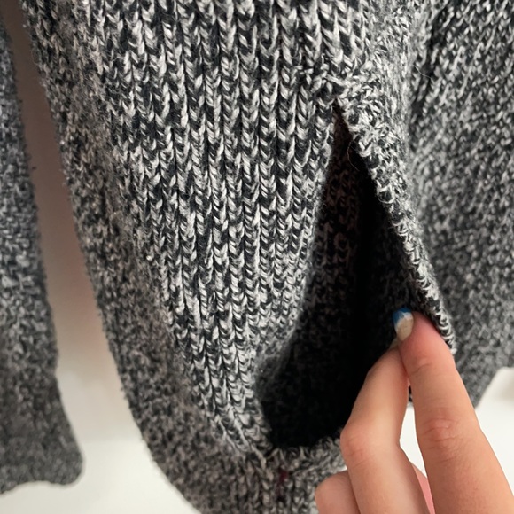 Converse Space Gray Full Zip Up Sweater Jacket - Picture 6 of 8